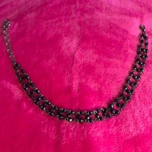 Choker Necklace with post earrings
